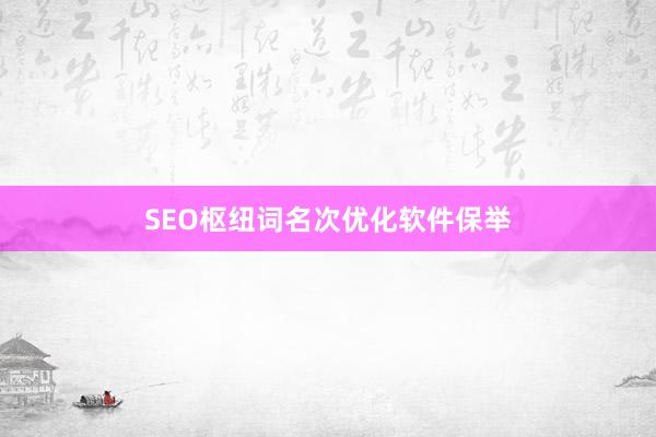 SEO枢纽词名次优化软件保举